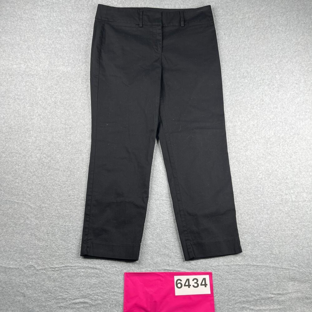 Ann Taylor Factory Casual Pants Womens Size 6 Black Office Classic
